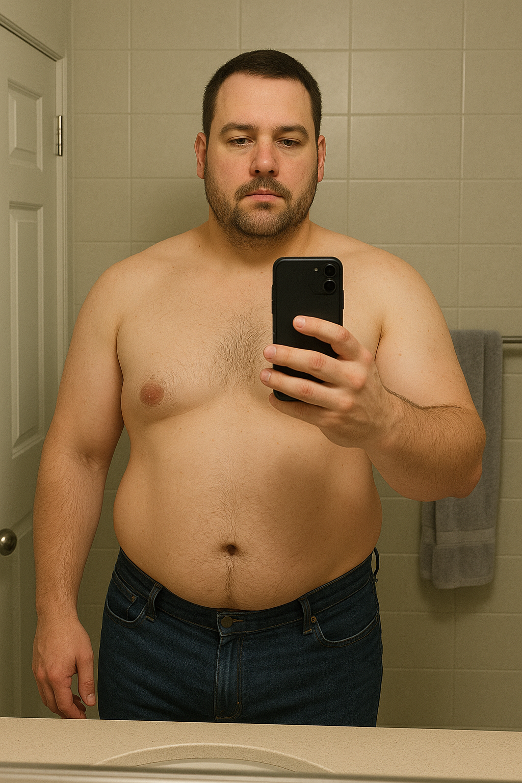 Progress photo at Week 4